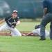 Skyline's Jole Frison slides in to second base during the third inning of their game against Pioneer, Tuesday May 28.
Courtney Sacco I AnnArbor.com